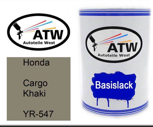 Honda, Cargo Khaki, YR-547: 500ml Lackdose, von ATW Autoteile West.